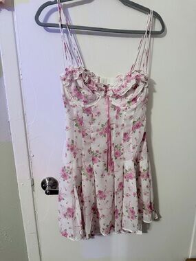 NWT For Love & Lemons Kate Mini Dress size Large